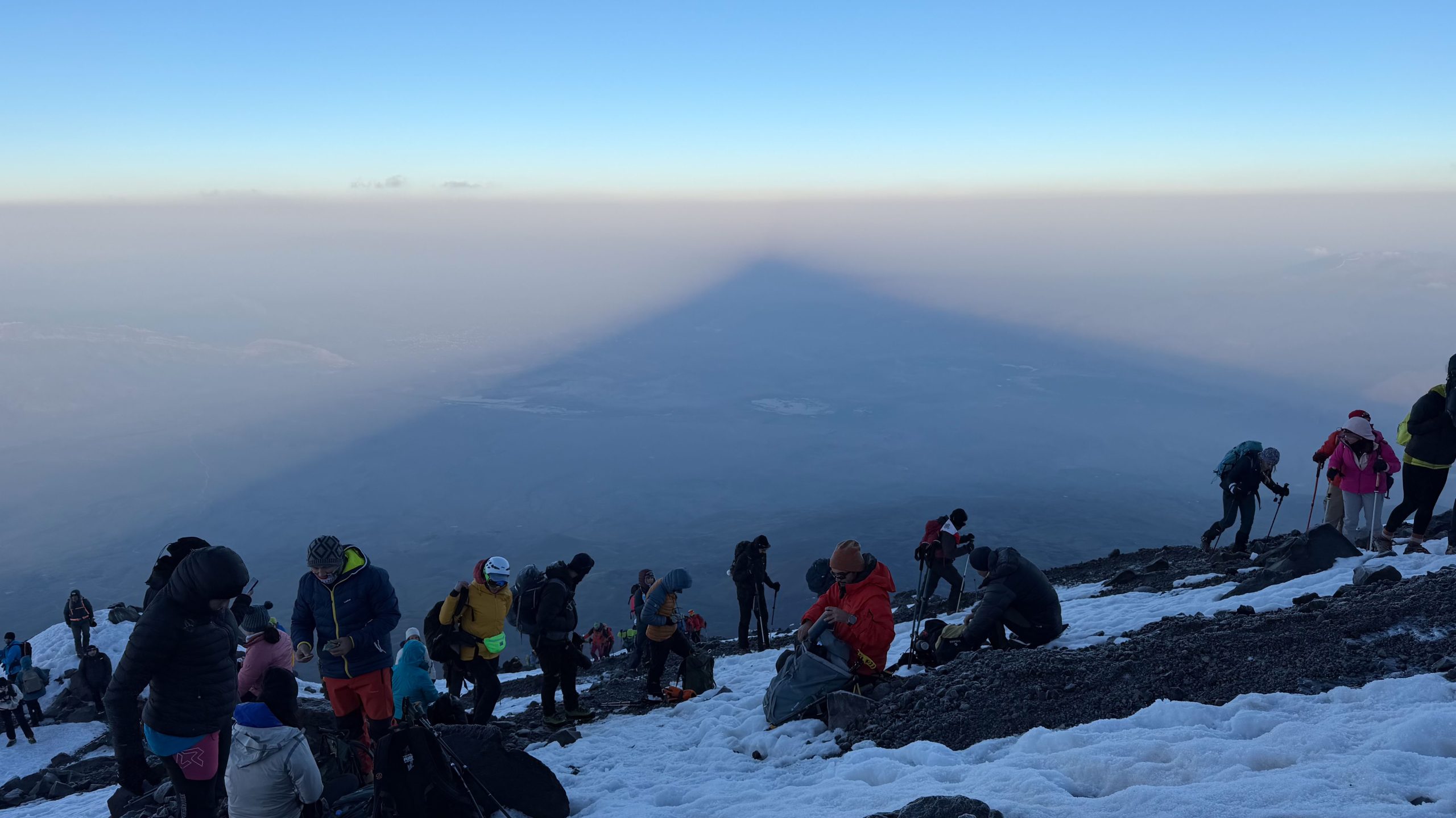 Climbers at the slopes of Mount Ararat in Turkey