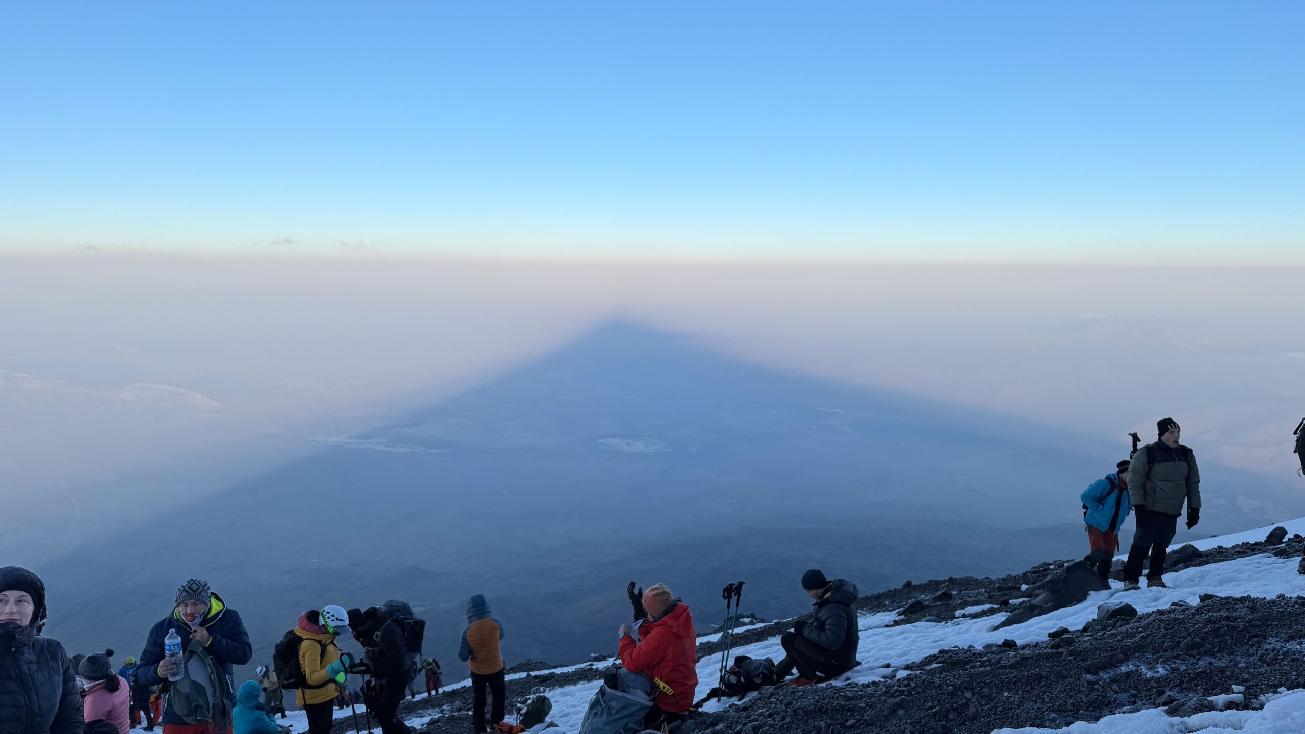 Summit morning at the slopes of Mount Ararat in Turkey