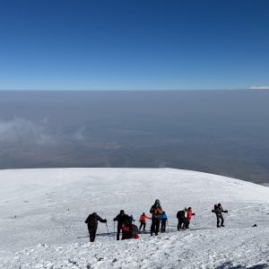 Approaching the summit of Mount Ararat