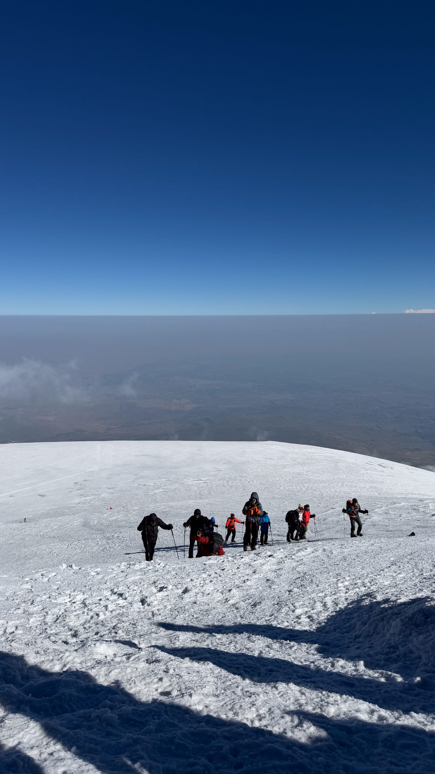 Approaching the summit of Mount Ararat