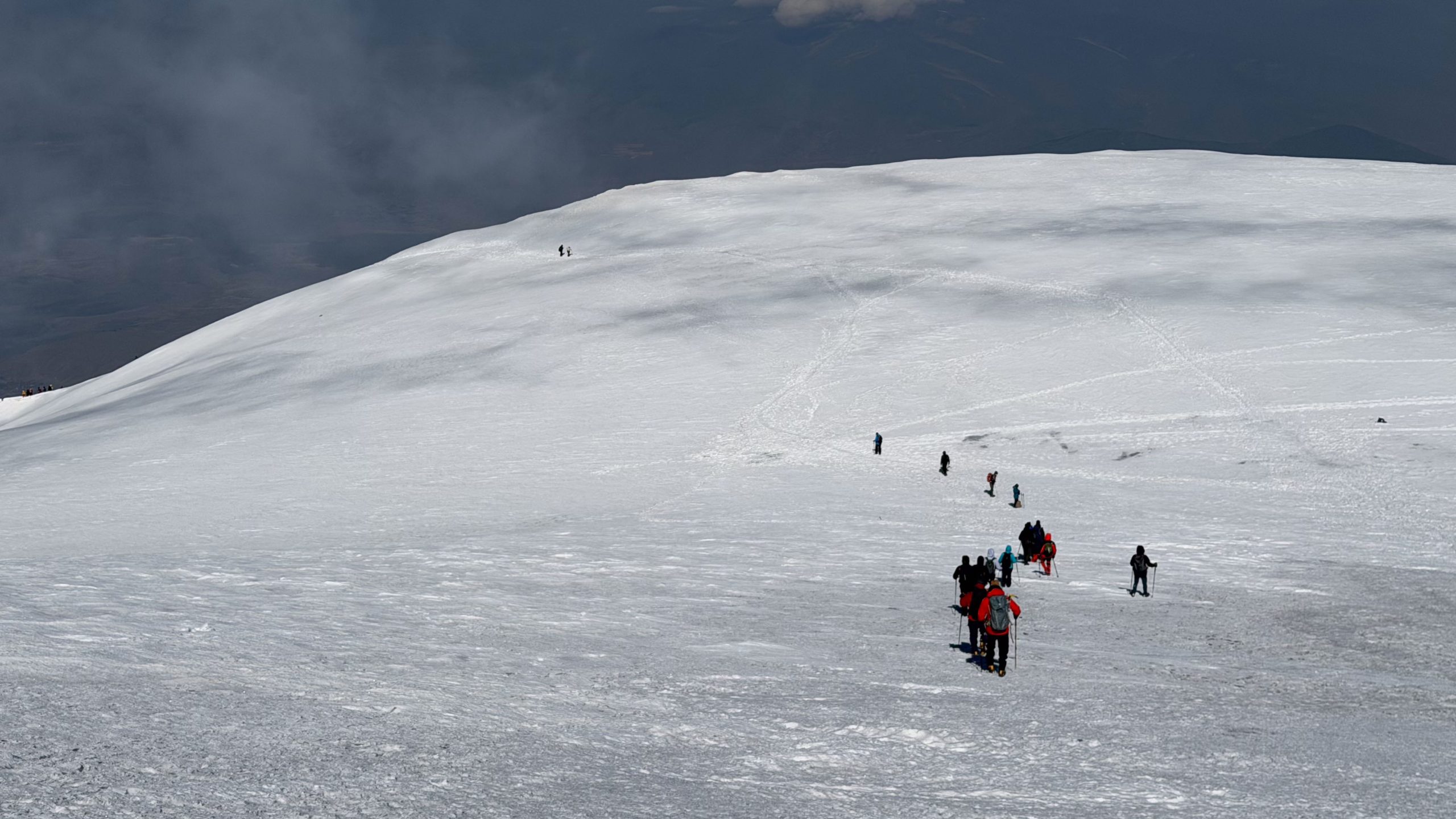Approaching the Mount Ararat summit at 5,137 metres
