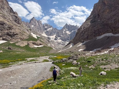 Mountain valleys and high-altitude landscape in Hakkari, Eastern Turkey