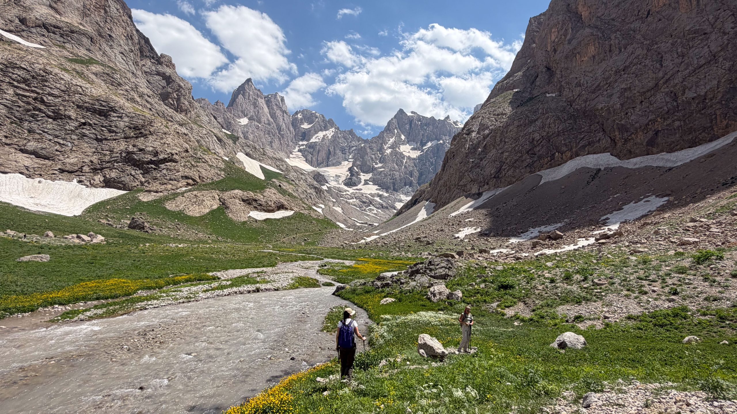 Mountain valleys and high-altitude landscape in Hakkari, Eastern Turkey