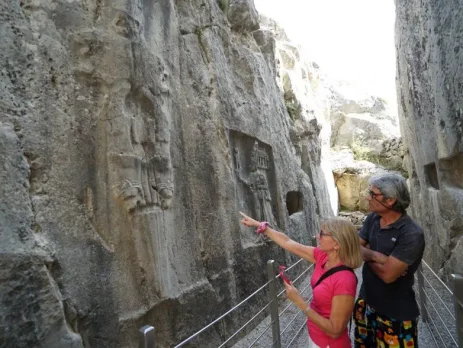 Yazilikaya Hittite rock sanctuary near Hattusa
