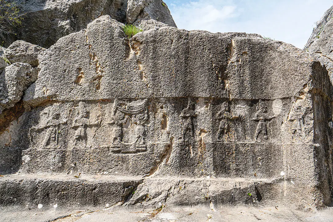 Yazilikaya rock reliefs on a private Hattusa tour from Cappadocia